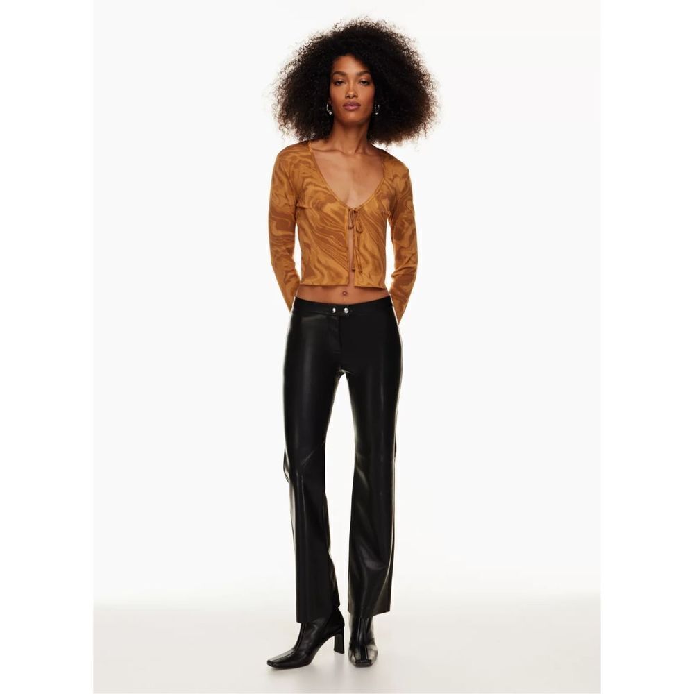 SOLD Wilfred | NWT Aritzia Evenfall Vegan Leather Pant Black Size 0
